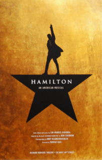 Hamilton the Musical Official Broadway Poster